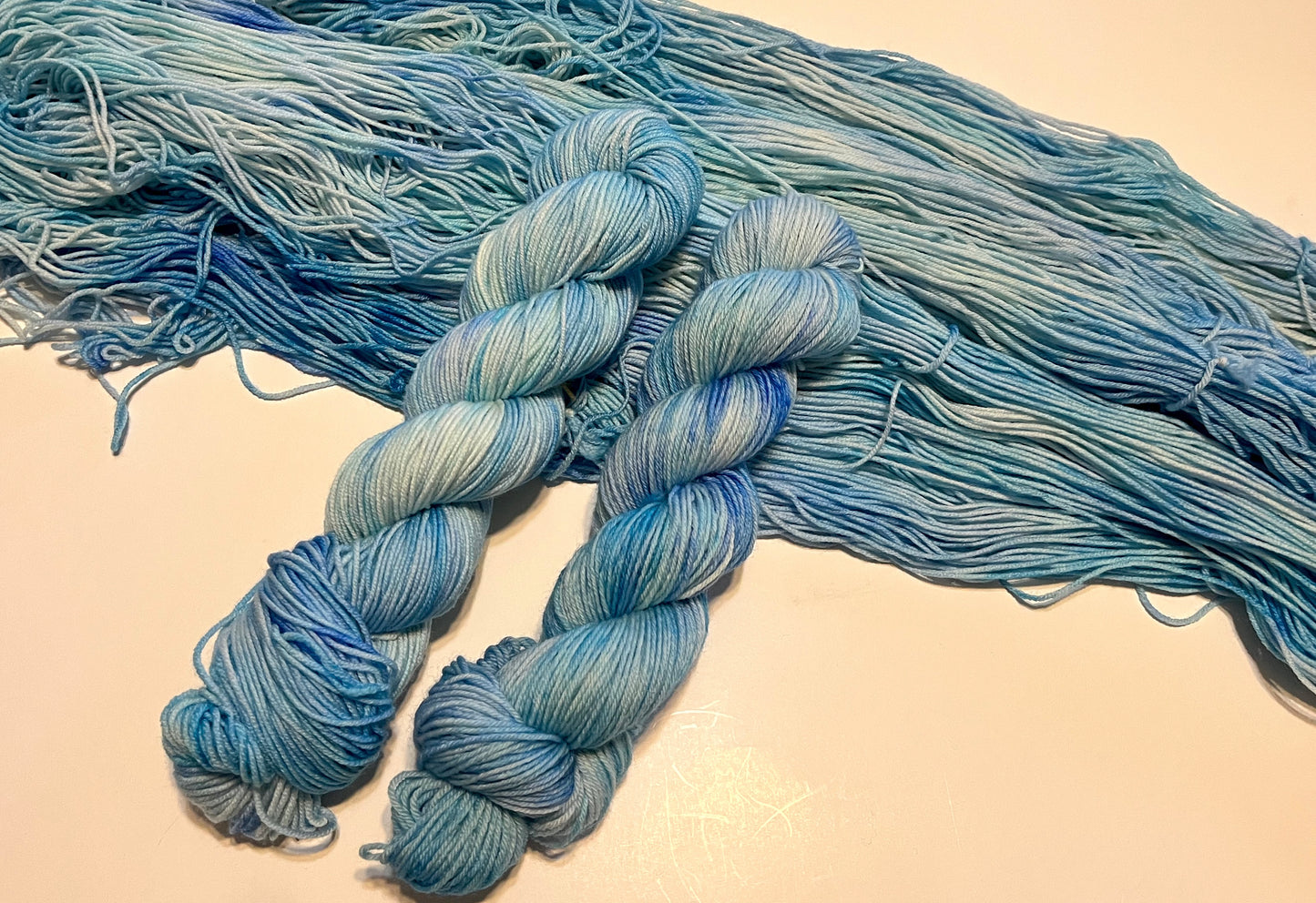 Blue Hydrangeas (Variegated) - Millie & Maggie Fiber Arts