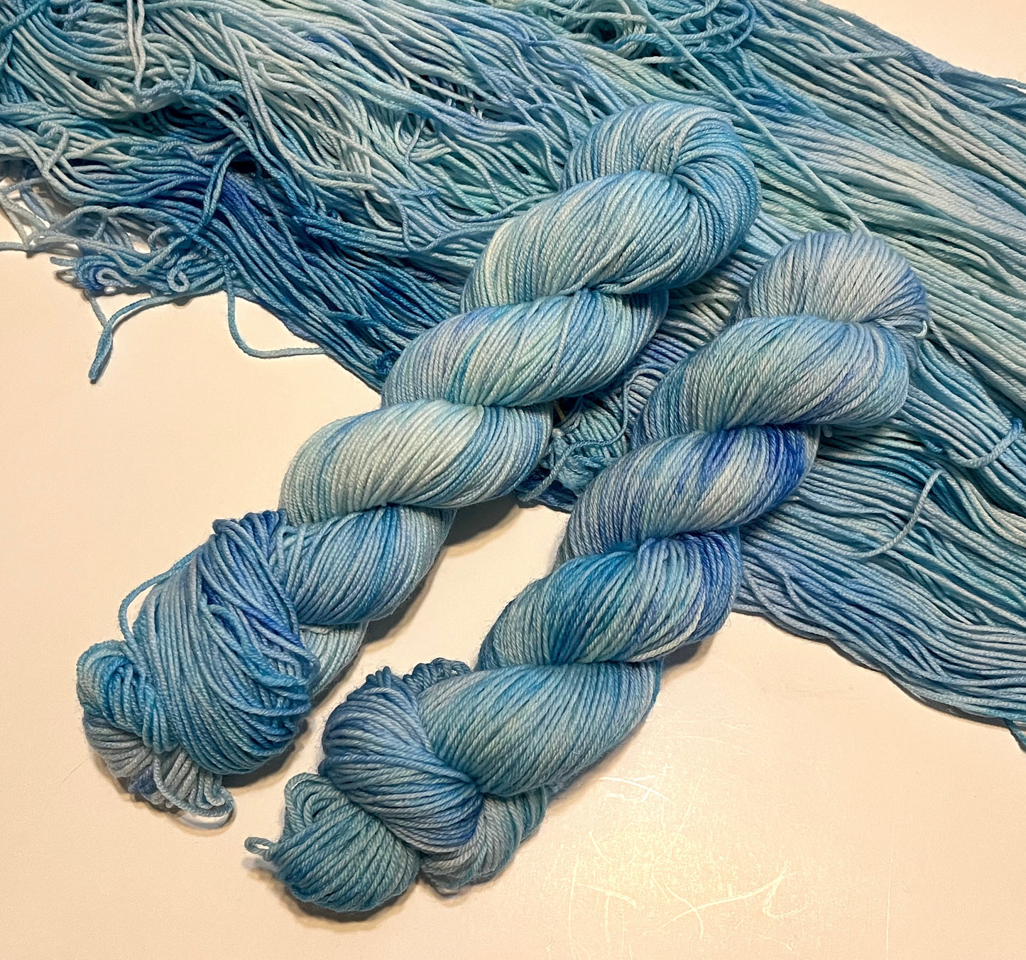 Blue Hydrangeas (Variegated) - Millie & Maggie Fiber Arts