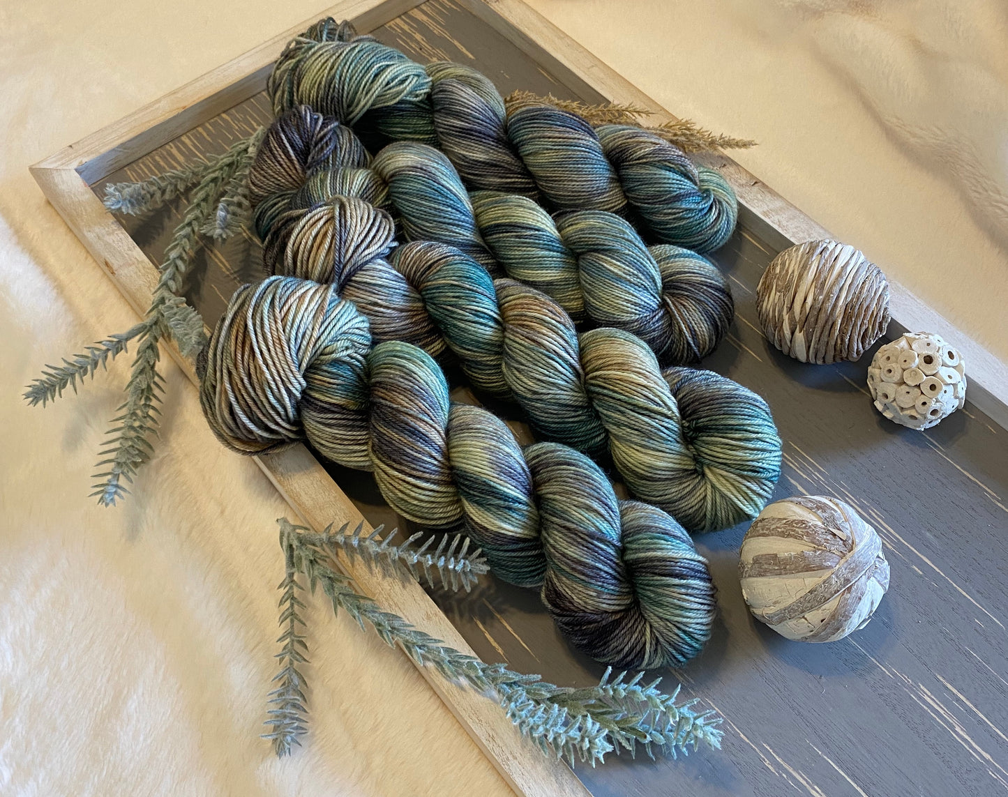 Burnt Sage (Variegated) - Millie & Maggie Fiber Arts