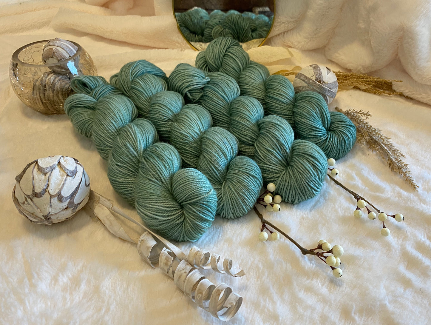 Dried Sage (Tonal) - Millie & Maggie Fiber Arts