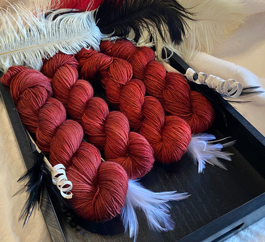 Simmering Fire (Tonal) - Millie & Maggie Fiber Arts