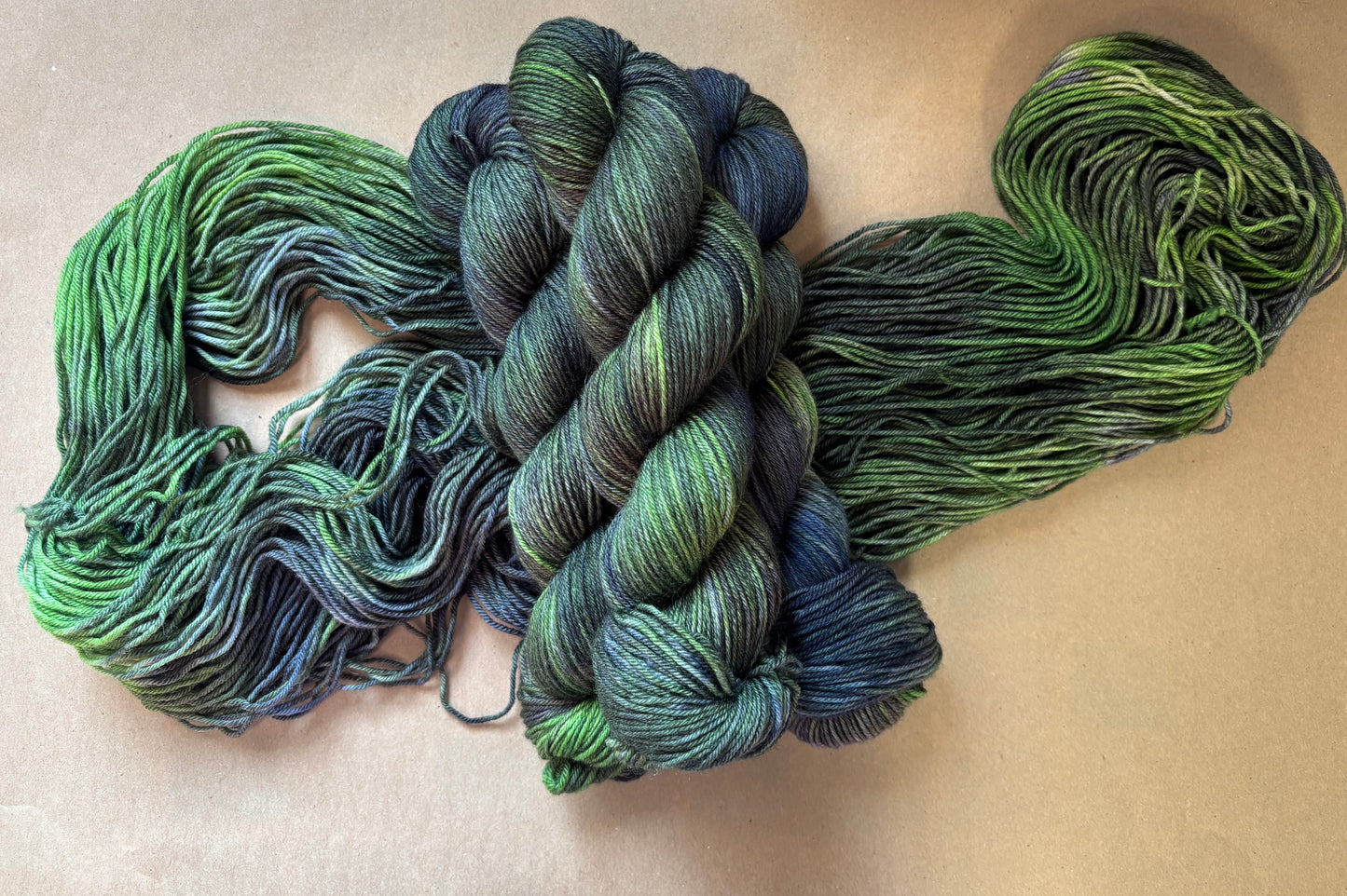Dyed to Order Swamp Monster (Variegated) - Millie & Maggie Fiber Arts