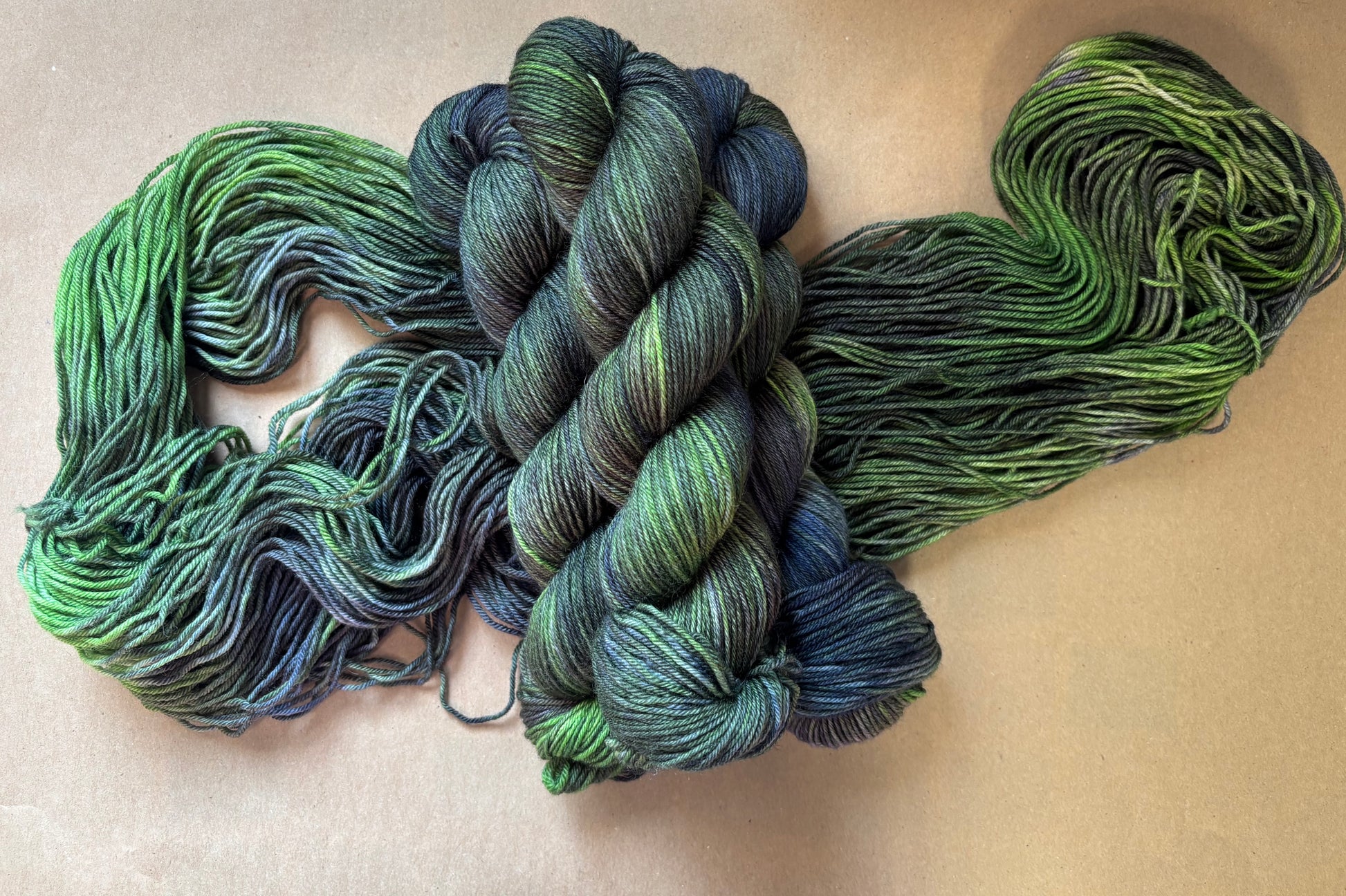 Dyed to Order Swamp Monster (Variegated) - Millie & Maggie Fiber Arts