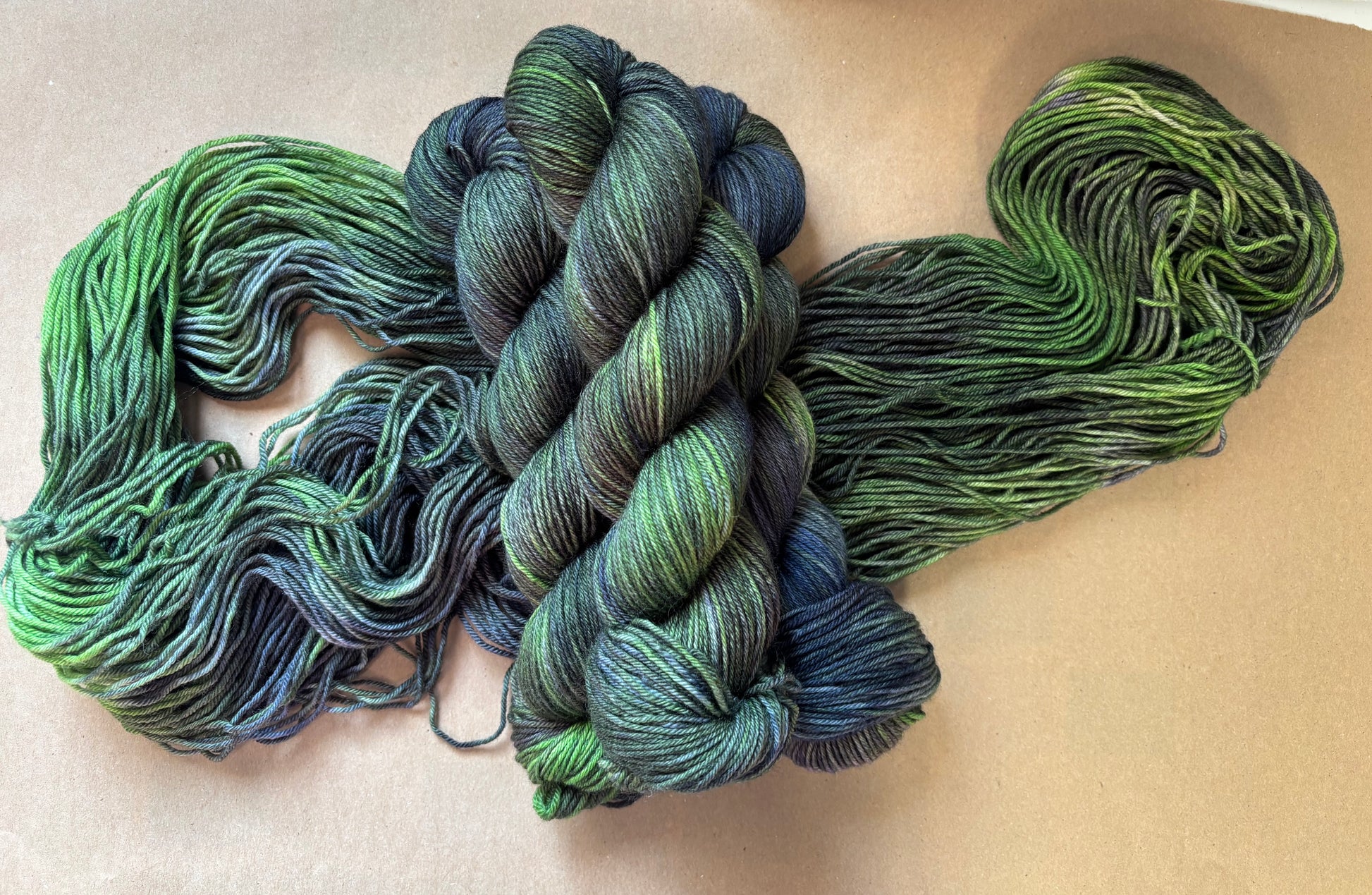 Dyed to Order Swamp Monster (Variegated) - Millie & Maggie Fiber Arts