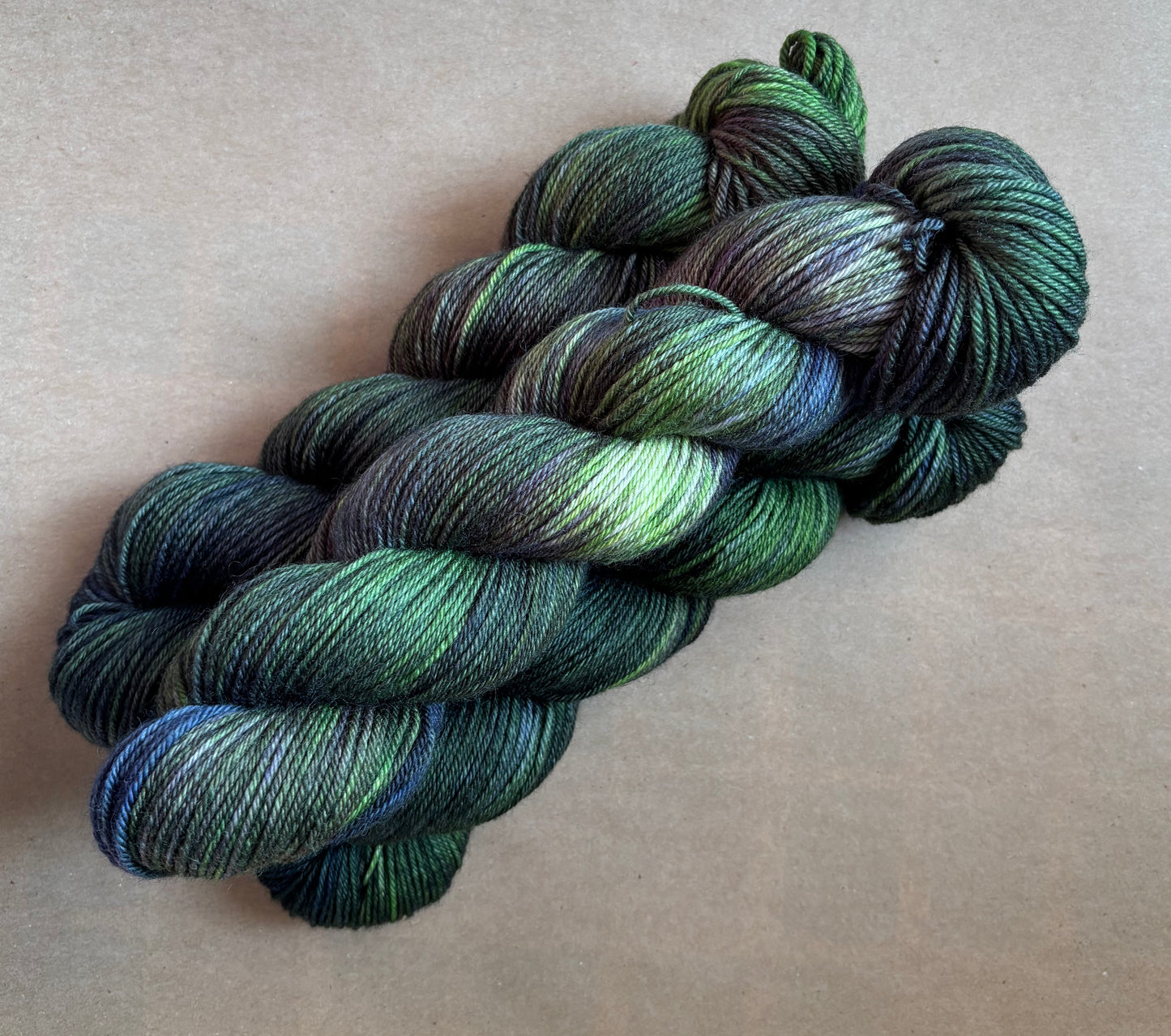Dyed to Order Swamp Monster (Variegated) - Millie & Maggie Fiber Arts